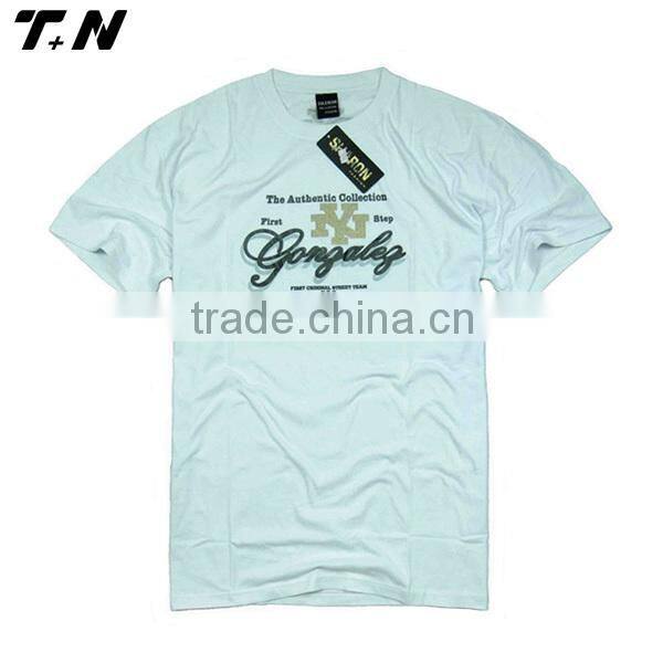 Soft smooth cotton logo printing service T-shirt