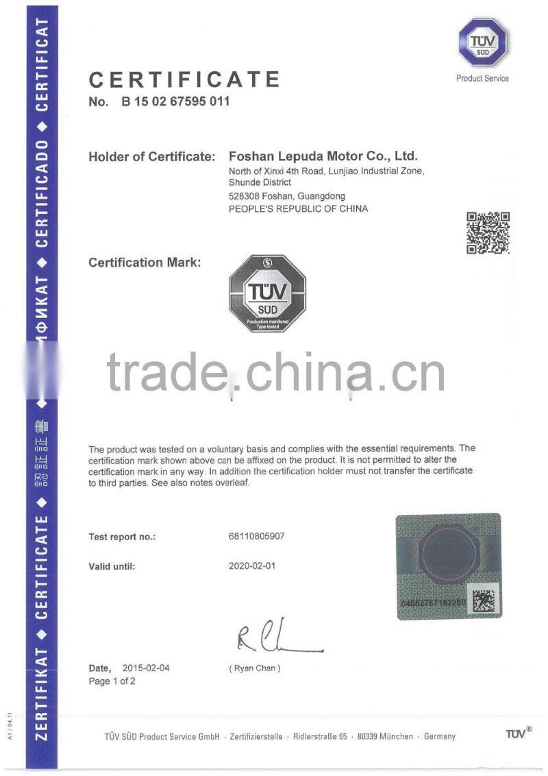 New Condition refrigerator fan motor with low noise and longlife time