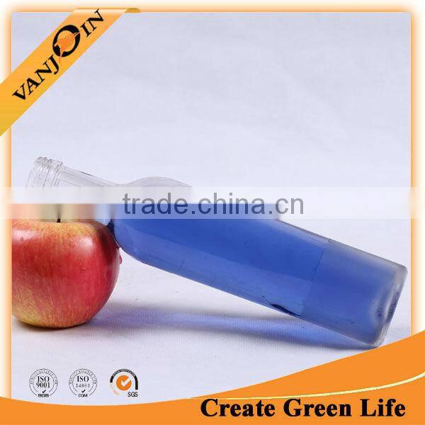 long and small glass bottle for water