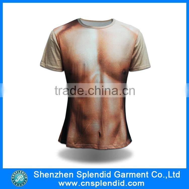Wholesales custom 3d printing sexy design for men t shirts