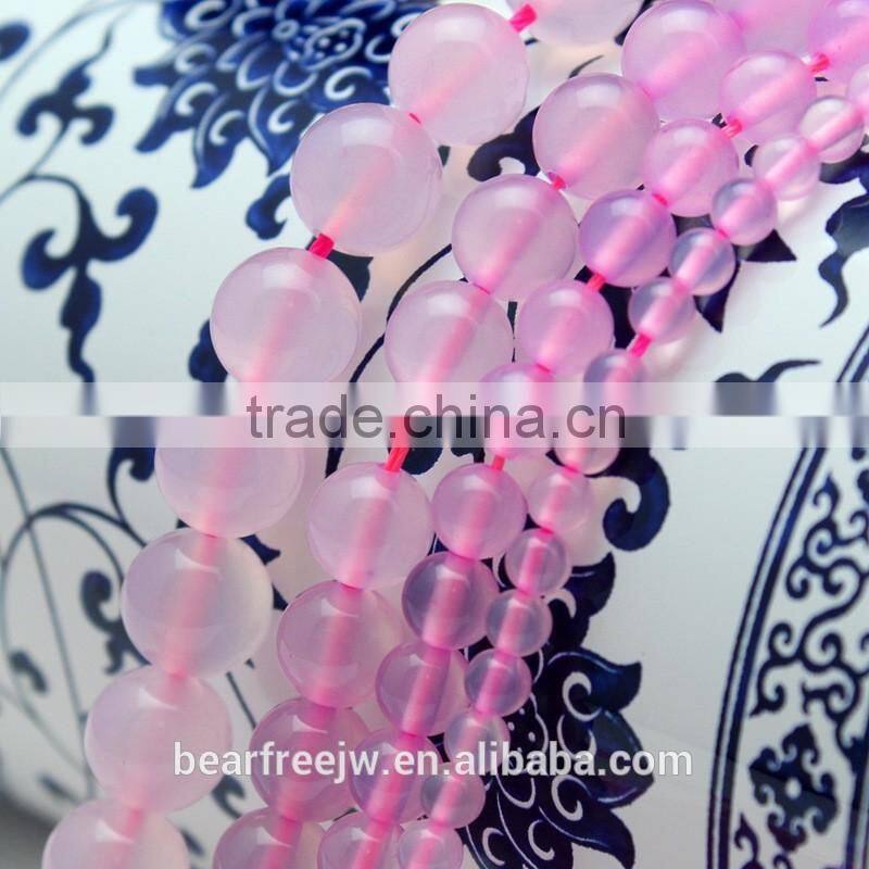 4mm/6mm/8mm/10mm Wholesale Natural Pink Agate Gemstone beads, faceted round shape Pink agate beads