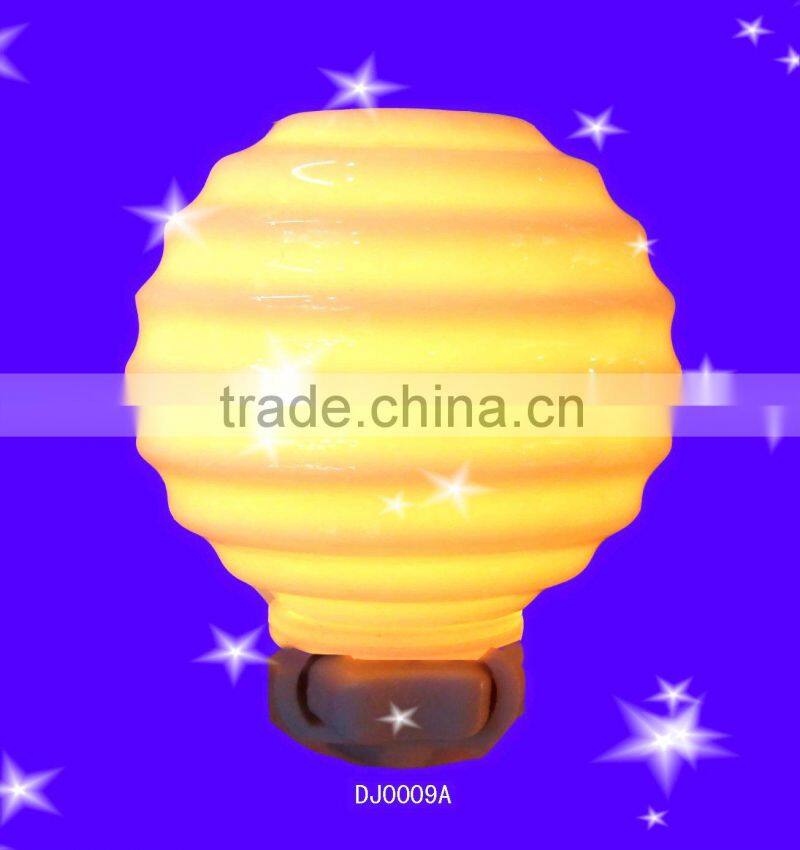 fragrance night light ,porcelain night lamp with self-glazed high transparent