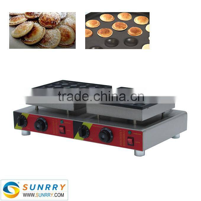 Commercial electric double plate poffertjes grill machine for 25+25 pcs mini poffertjes(SUNRRY SY-WM47B)