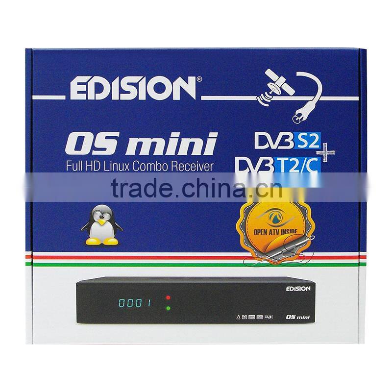 OS MINI DVB-S2 + DVB-T2/C Full HD E2 LINUX COMBO Receiver
