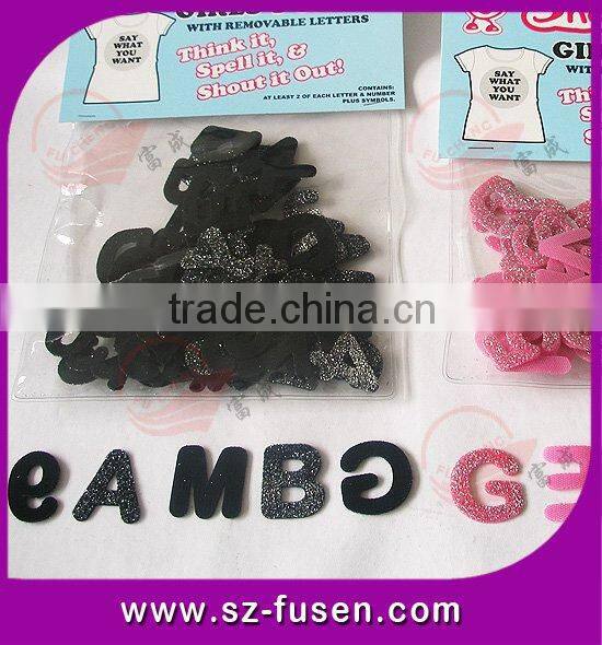 hot selling nylon material hook and loop letters