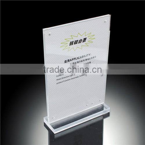 3 sided clear acrylic menu holder,acrylic menu stand,acrylic a5 menu stand factory price