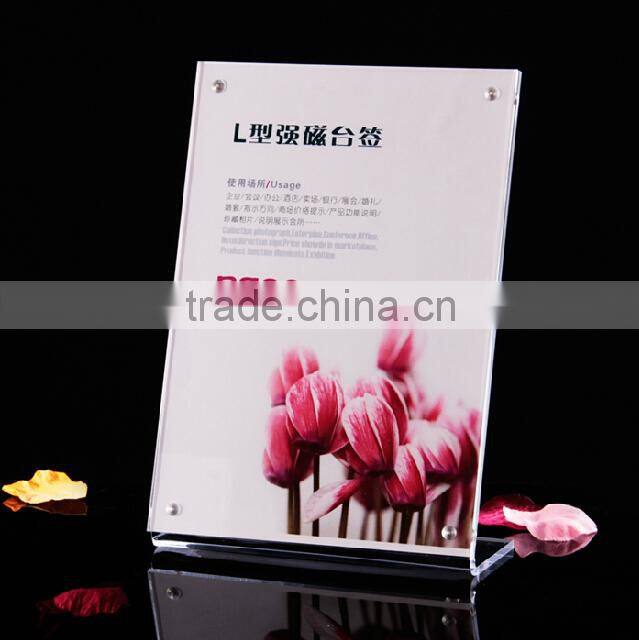 JLP Customized acrylic tent card holder,cup holder for card table