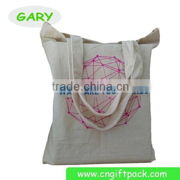 Promotional Gift Cotton Canvas Tote Bag with Logo Screen Printing