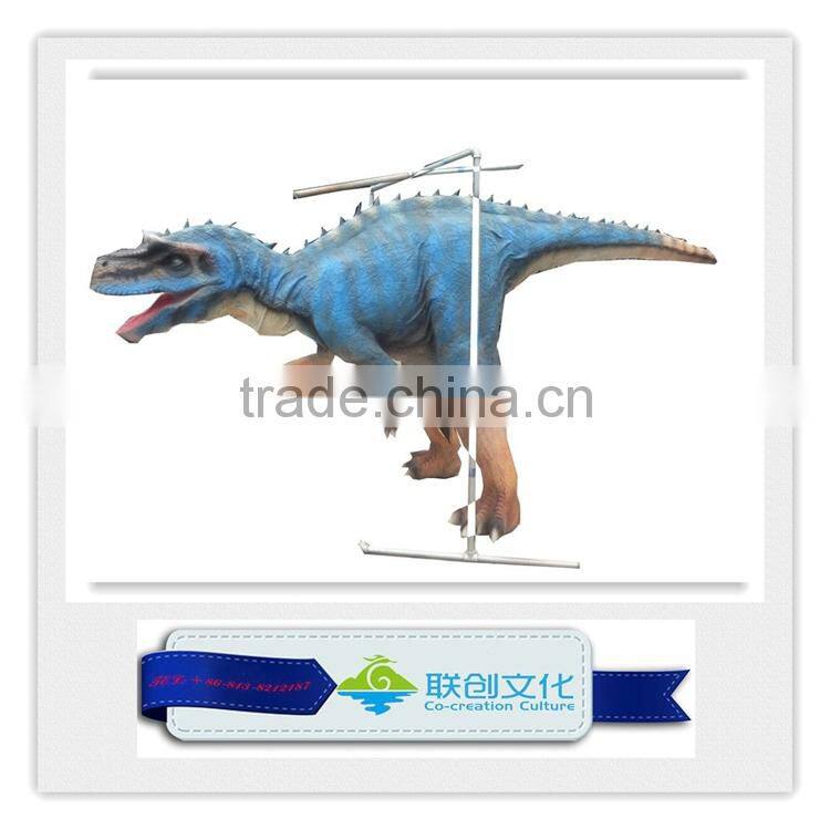 Customized BBC walking with dinosaur costume