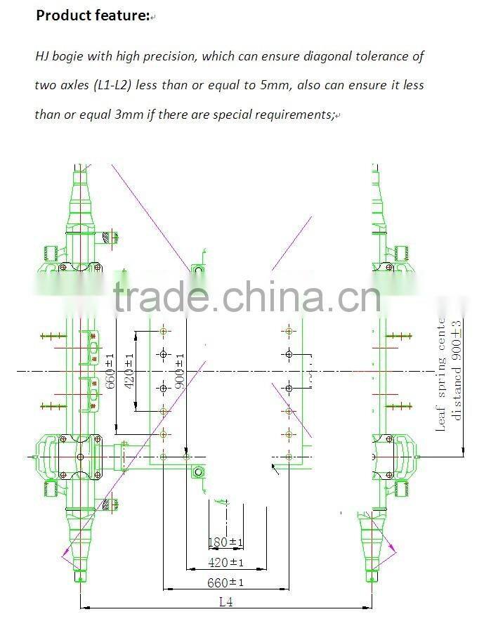 32T BPW trailer bogie