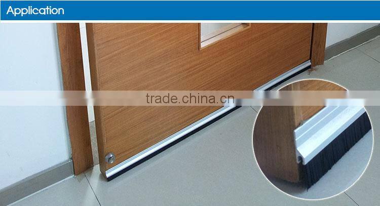 Factory Outlets Aluminium Finish Stormguard Bottom Door Brush Seal
