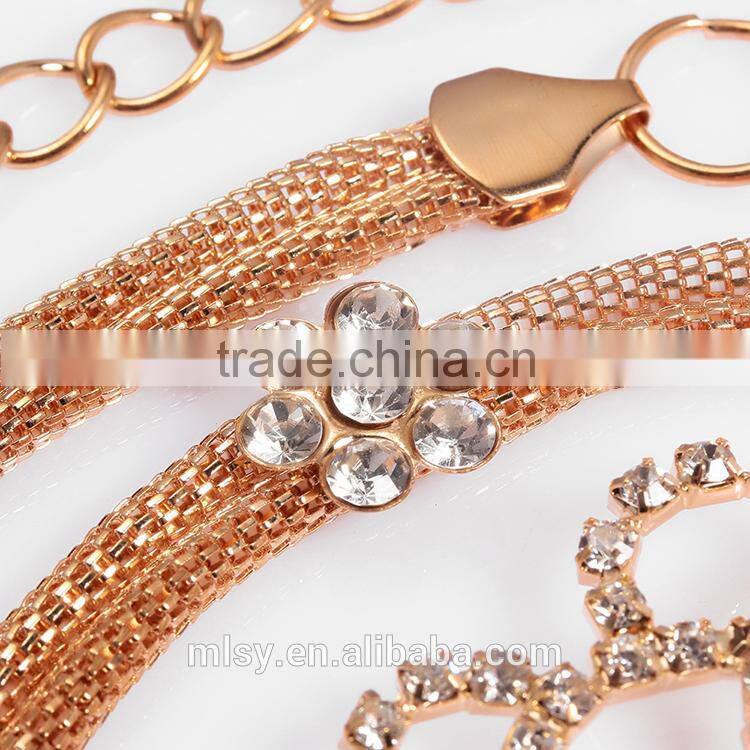Fashion clothes chains of metal belt jeans chain Brightness F1-80117