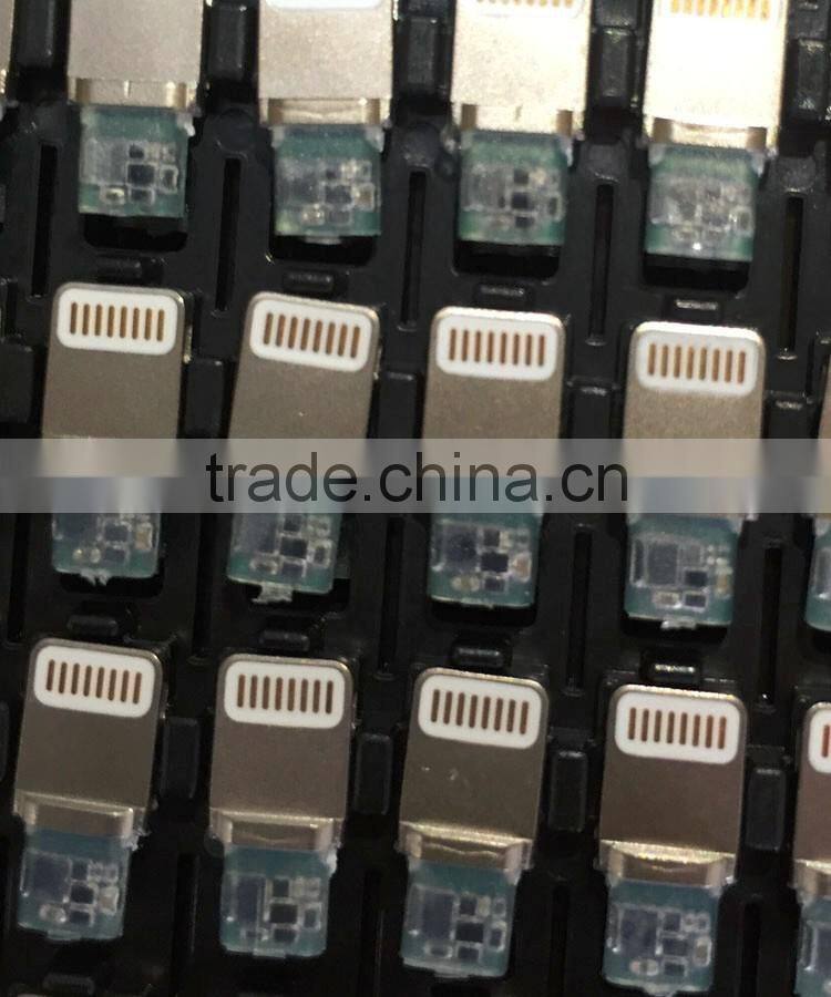 mfi certified manufacturers supply 8 pin connector with colorful aluminum shell