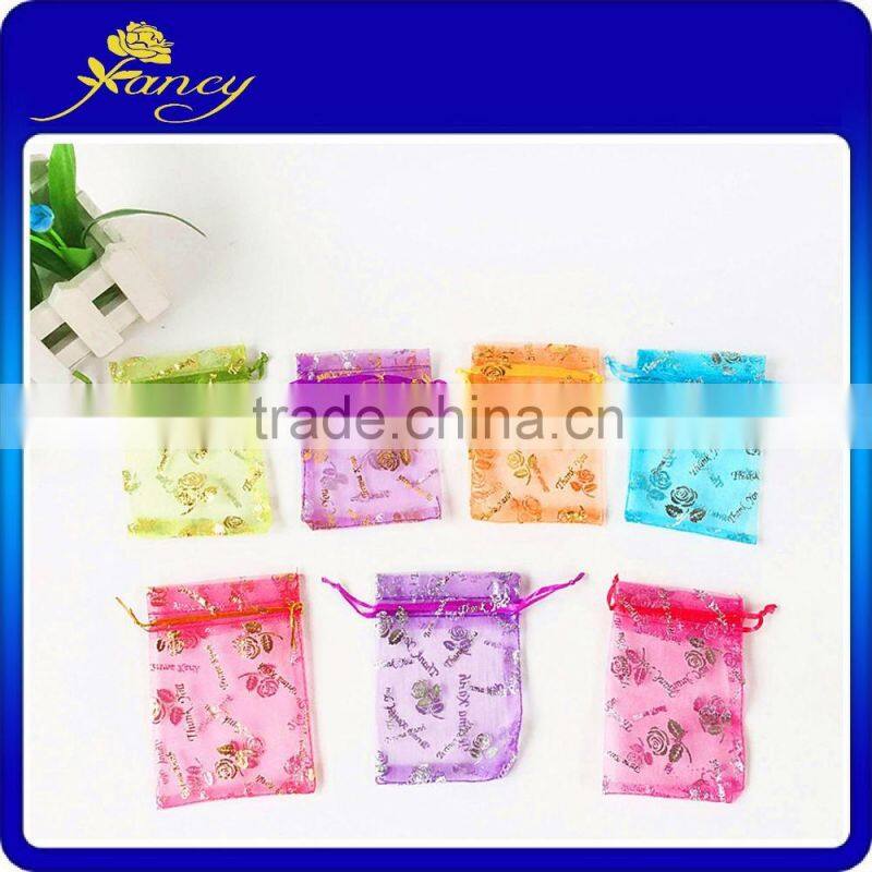 High Quality Custom Printed Organza Bag, Organza Jewelry bag