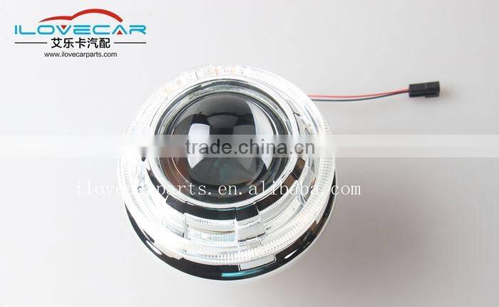 The most popular h1 projector lens with led angel eye , auto kit hid xenon projectoror lens