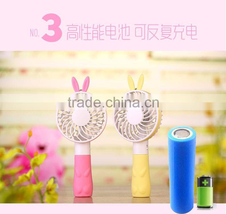 Portable USB Rechargeable Handheld Mini Fan For Laptop Computer Desk Desktop Table Floor Window and For Room Office Outdoor