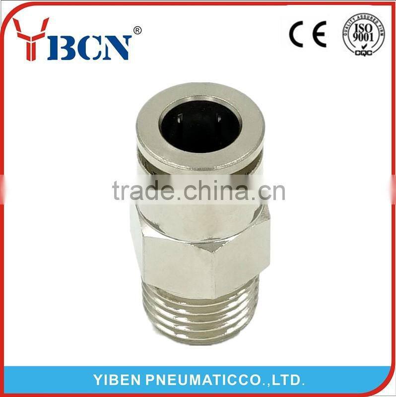total copper brass fitting YBCN fittings factory price PC Fittings Type pneumatic fitting