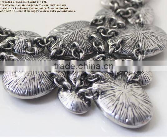 2015 Fashion large crystal stone necklace,statement necklace