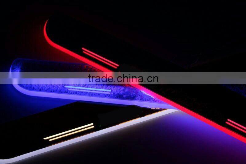 LED door sill plate for BMW F22 F34 GT F33 F01 F02 F20 X1 E84 M6 LED welcome moving door sill scuff plate light