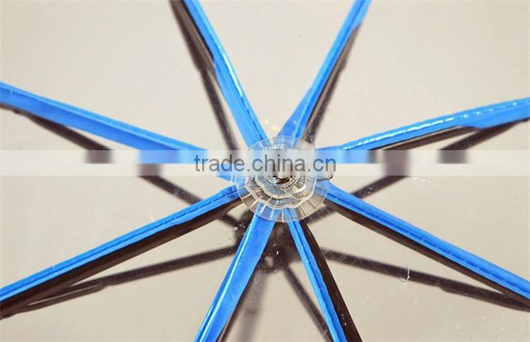 cartoon transparent 3 folding clear umbrella