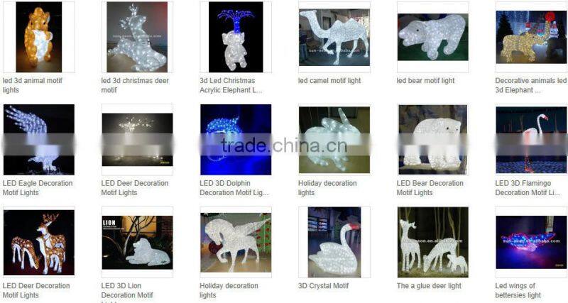 direct manufacturer 2D led pole motif light holiday lighting Outdoor Christmas street decorations light with red stars