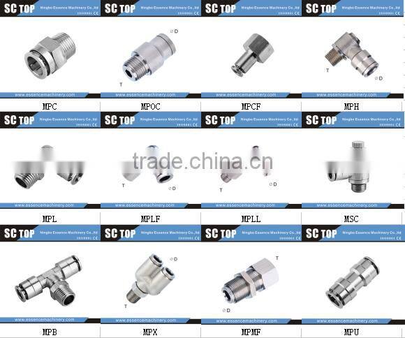 Brass Quick Connect Air Fittings Union Y MPY Series Fitting