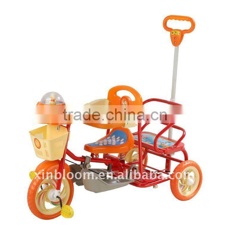 orange baby tricycle