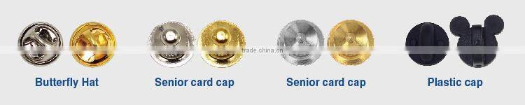 Custom design zinc alloy material pictures of badges