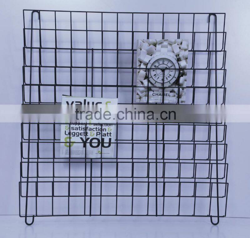 Metal Display Wall Mounted Book shelf/ wall hanging Magazine rack