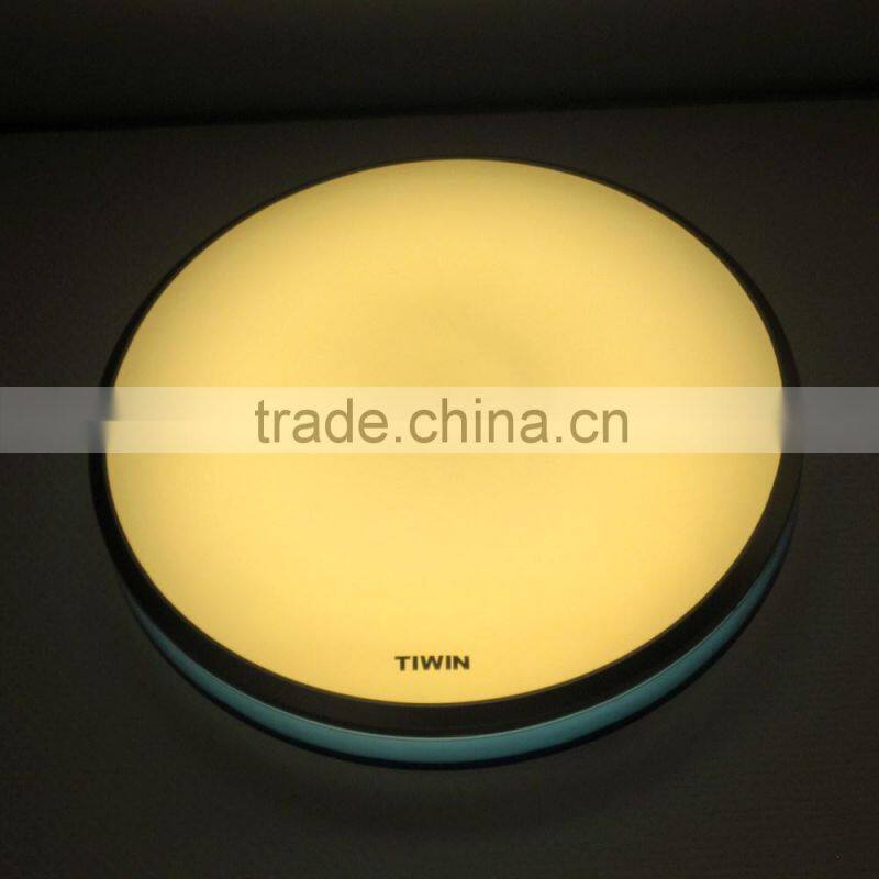 TIWIN 2015 High quality Energy Saving Red 15w 4000k Natural white Plastic bedroom Round led ceiling lamp