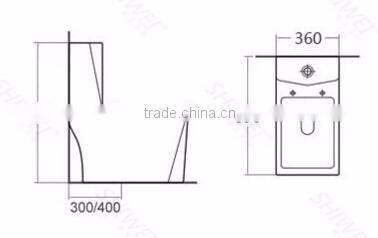 wc toilet ceramic siphonic s trap square shape one piece toilet new design sanitary ware on sale wc toilet Y8021