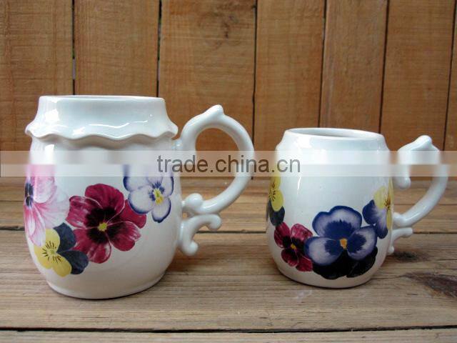 Elegant Ceramic tea pot with lid