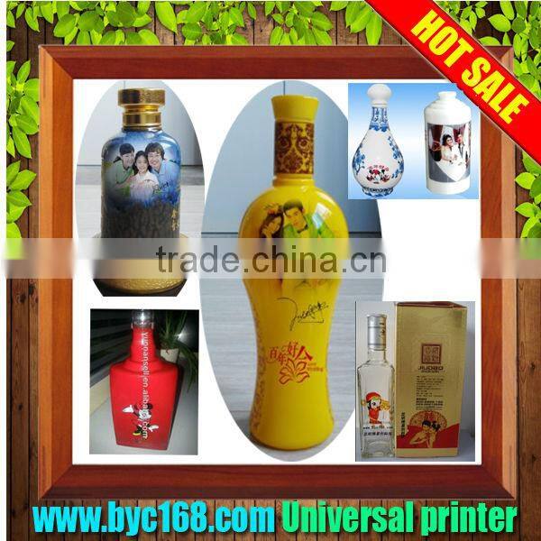 Automatic 8 colors digital ceramic bottle/wine bottle/ glass bottle printer