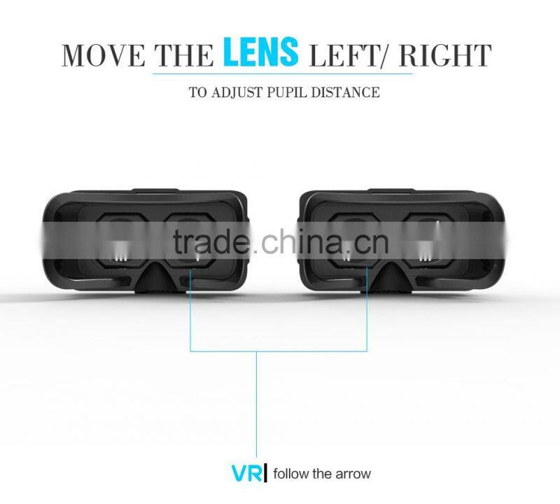 2016 Online New Product VR Case VR ESEE Virtual Reality Glasses Mini 3D Glasses Headset 360 HD Video Movie Game