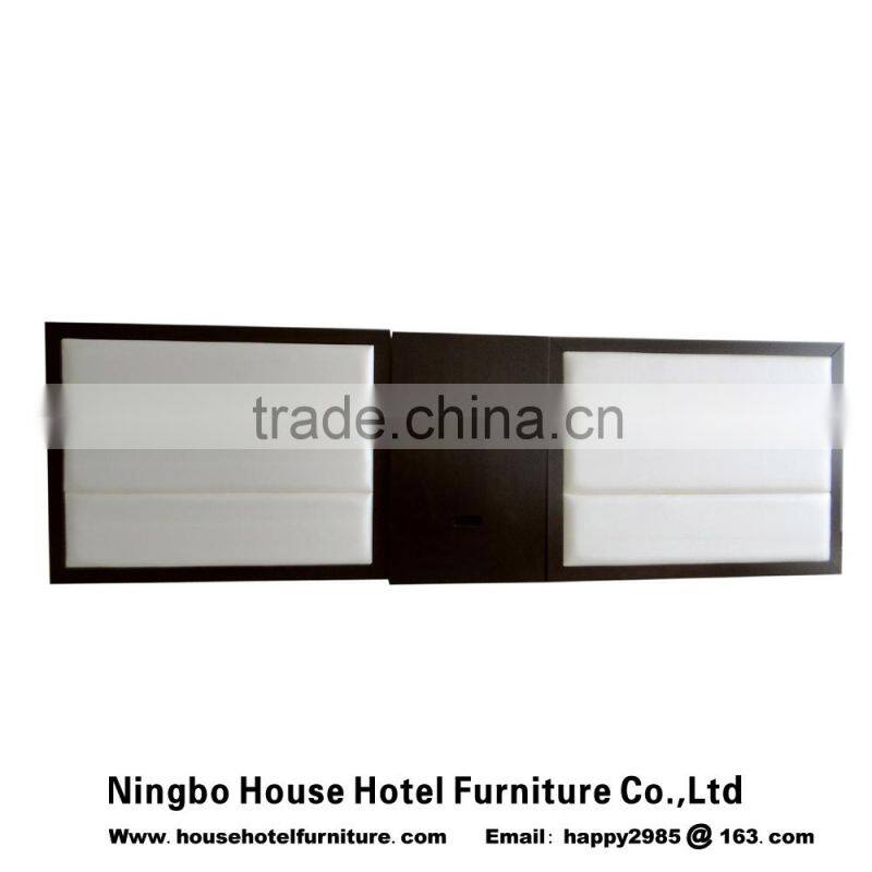 hotel furniture king nightstand with stainless steel kick toe