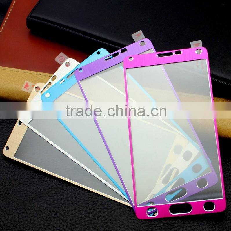 Full Cover Titanium Alloy Aluminum Metal Explosion-Proof Tempered Glass For Samsung Galaxy Note 4 N9100 Screen Protector Film