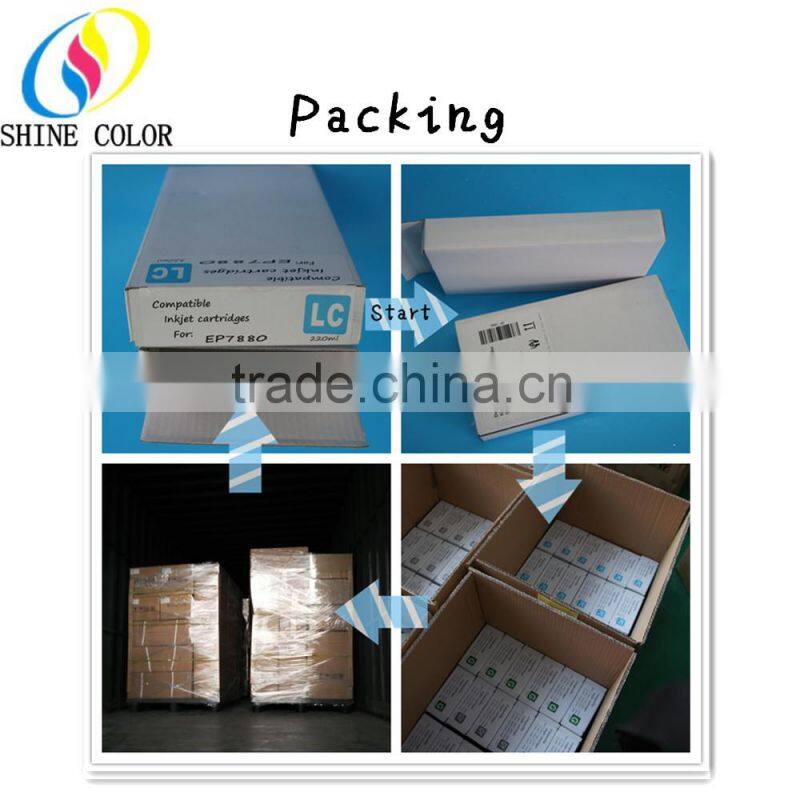 700ml Bulk Large Format Compatible inkjet cartridge for Epson Sure Color T7000 with chip and pigment ink