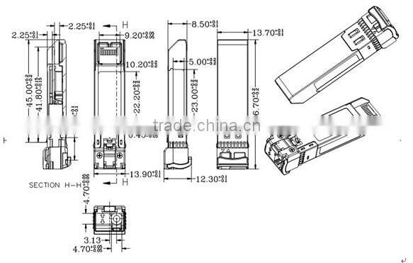 FTTH/FTTX Compatible 10G Single Fiber LR 1310nm 10km 10g sfp