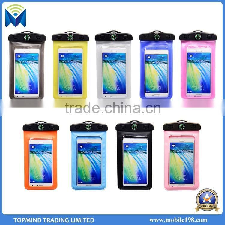 Wholesale Price Phone Waterproof Plastic Bag with Compass for iPhone 6 6S