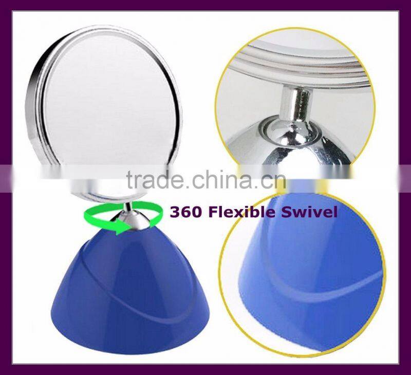Clear plastic cosmetic makeup table mirror