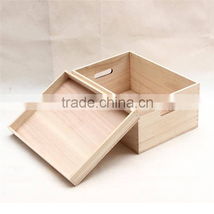 Classic stylish storage box,custom unfinished wooden storage file box
