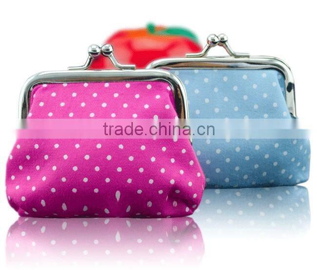 Girls fabric purse with factory price