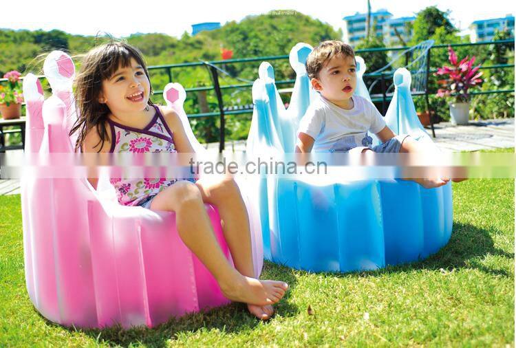 giant inflatable crown children sofa for kids