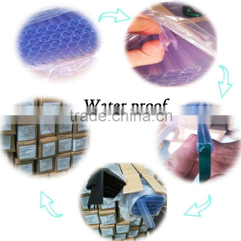 magnetic seal strip shower door ,PVC waterproof/waterproof, glass shower door plastic seal strip