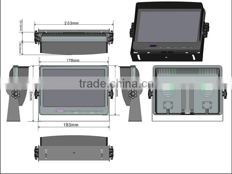 Sprinter Van Backup Camera System 7 Inch Monitor and a CCD Mounted RV Backup Camera