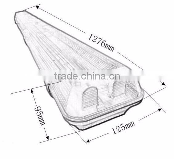 Aluminum body outdoors lighting IP65 warehouse SMD tube 36W 900mm waterproof led light fixtures