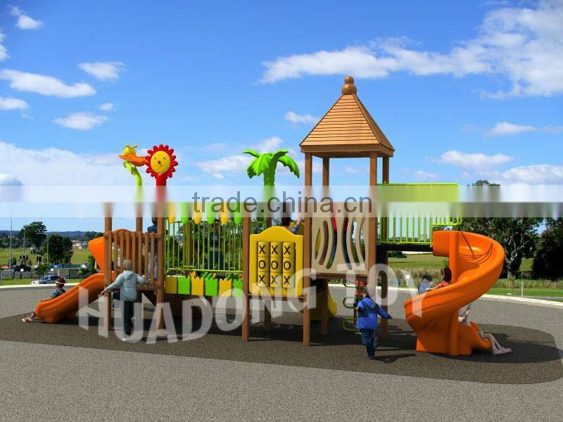 wooden playground used school outdoor,Children's slide amusement equipment