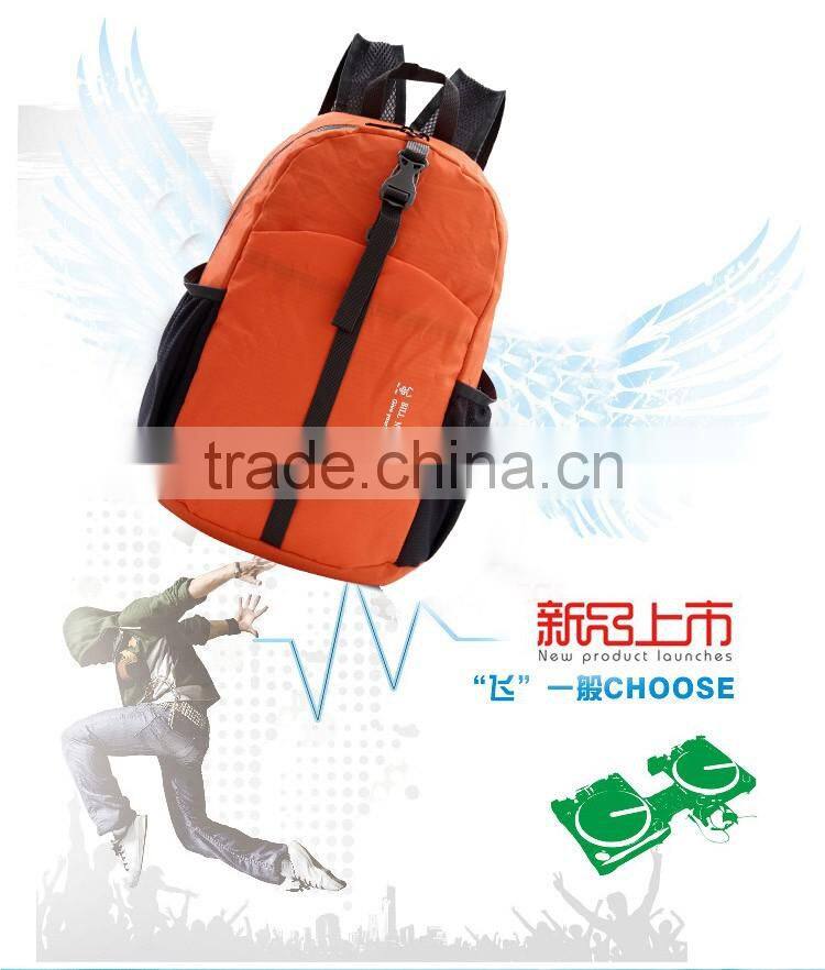 2016 gift outdoor foldable backpack bag customized logo