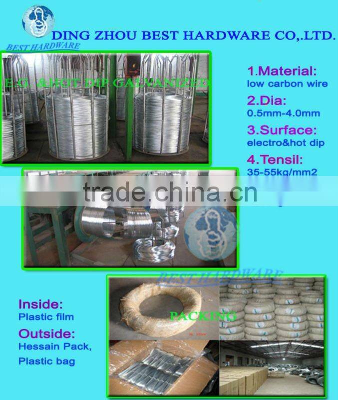 zinc coated galvanized iron wire