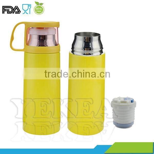 wholesale thermos of double wall stainless steel thermos flask vacuum flask with lid cup